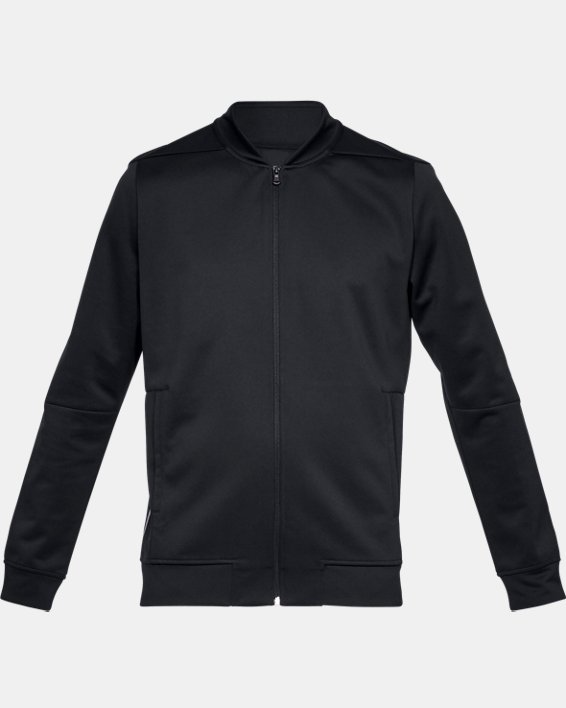 Men's UA RUSH™ Track Suit Jacket, Black, pdpMainDesktop image number 4
